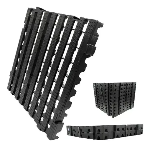 Pallet Plástico Estrado Piso Resistente 50x50 Paletes Preto