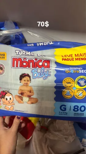 Fralda G (motivo não cabe na minha bebê)