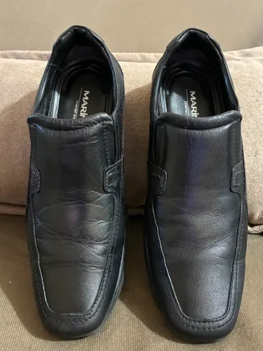 Sapato Mariner Elite preto em couro legítimo 