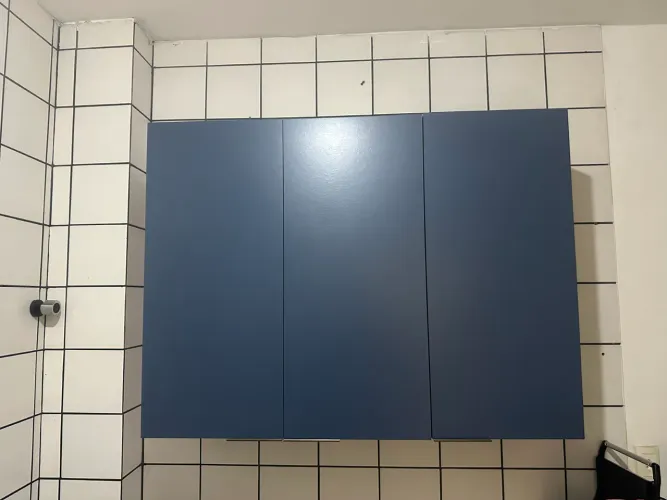 Armário Aéreo 3 Portas Azul
