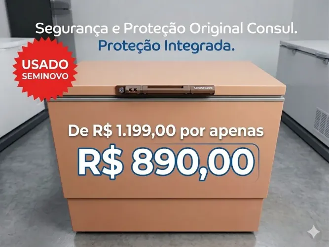 Freezer horizontal 220L duas portas