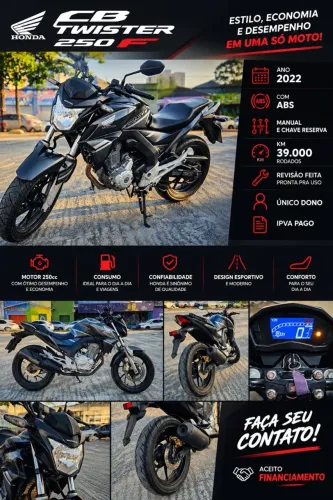 Oportunidade twister 250f Abs