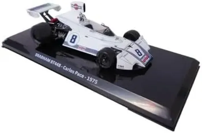 Miniatura F1 1/24 Brabham BT44B 1975 - Carlos Pace - Nova / Lacrada