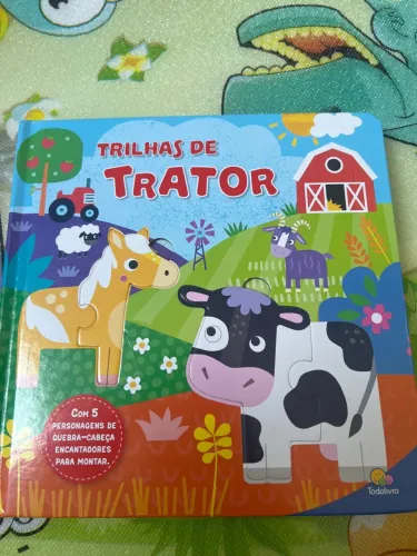 Livro infantil interativo com quebra cabeça