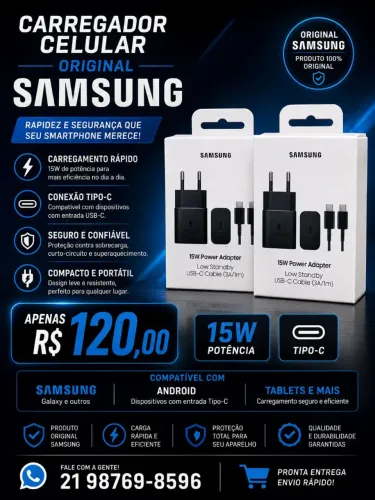 Carregador Original Samsung 15w 
