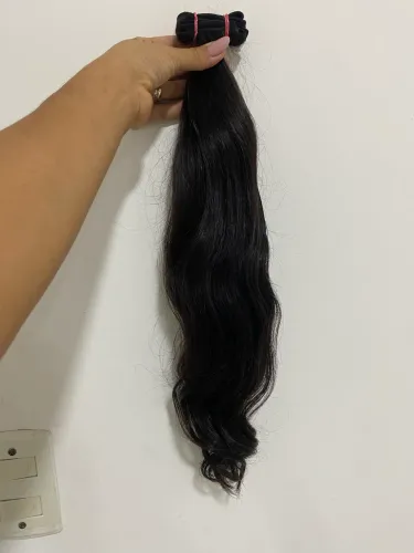 CABELO INDIANO ONDULADO PREMIUM 55CM NA TELA