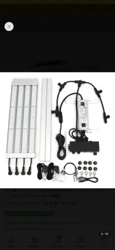 Painel LED Grow Quantum Bar Sunny Day 480W Samsung LM301H EVO - Usado