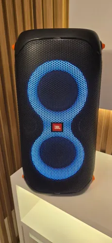 JBL PARTYBOX 110 ORIGINAL SEMINOVA + CAPA PROTETORA