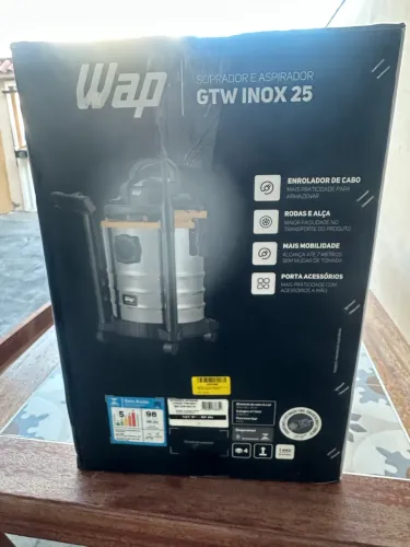Aspirar de pó,água e soprador inox