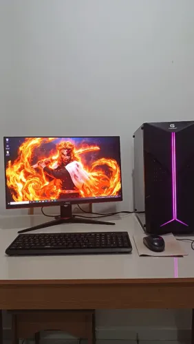 PC Gamer Intel I5 7°geração com video integrado + monitor AOC 24" 75Hz