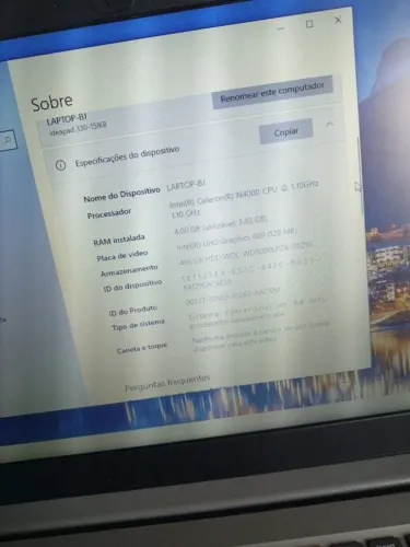 Vendo notebook Lenovo pouco usado