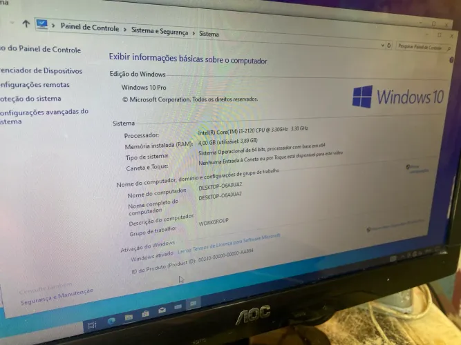 Cpu core i3 , 500 hd , 4 de ram 
