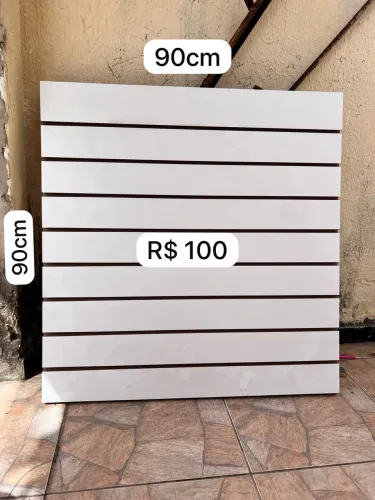 Painel expositor canaletado 90 cm ? X 90 cm ? (novo)