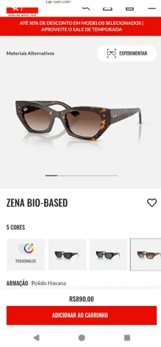 Vende-se um óculos ray-ban original feminino