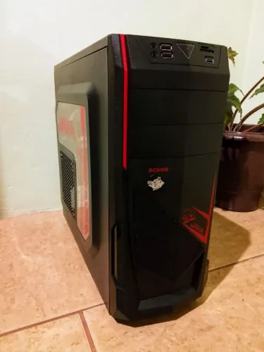 Gabinete PCYes Java Vermelho COMPLETO