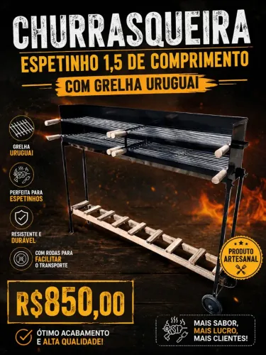 Churrasqueira para espetinho