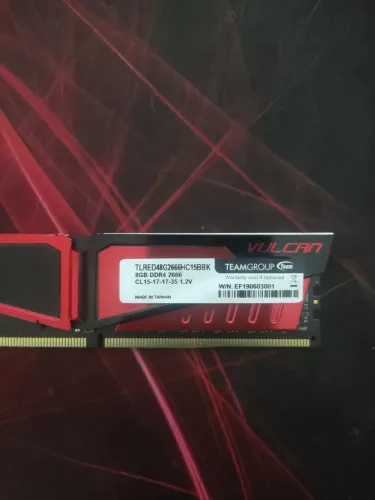 Memória ddr4 8gb 2666 teamgroup