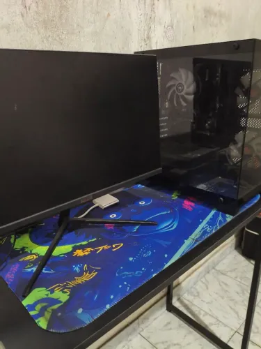 Monitor KOOZ +gabinete aquário preto+red fone gamer 