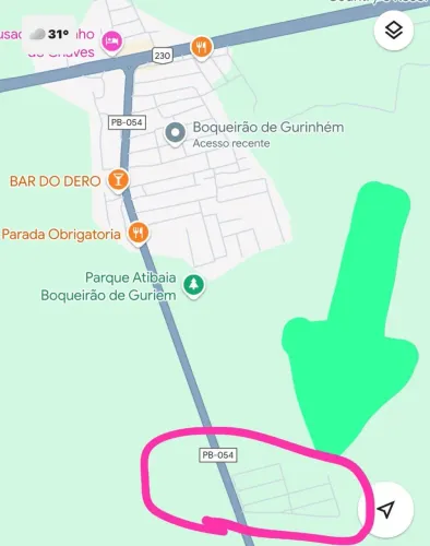 Vendo terreno em Boqueirão do Gurinhém valor 30 mil