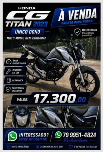 Moto de único dono, boas procedência e revisões feitas na concessionária da Honda !!! Vem