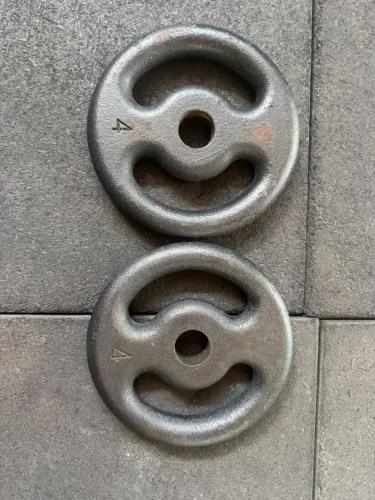 Anilhas de ferro 04kg e 05kg