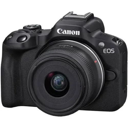 Câmera fotográfica R50 Canon mirrorless lente do kit