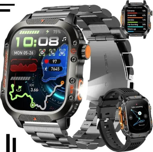 Smartwatch Militar Outdoor 2.01 - Força e Resistência 