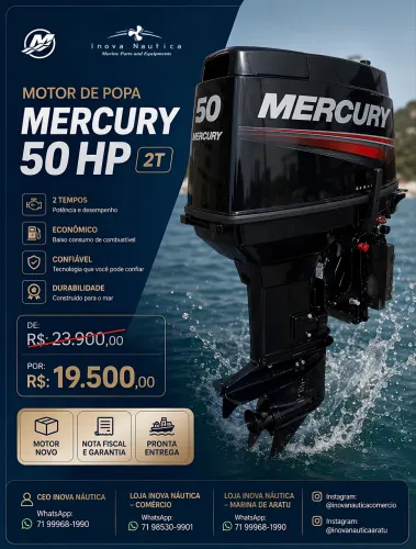 MOTOR DE POPA MERCURY 50 HP 2T