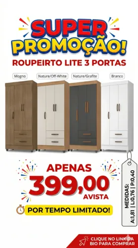 ROUPEIRO LITE MEGA PROMOÇÃO