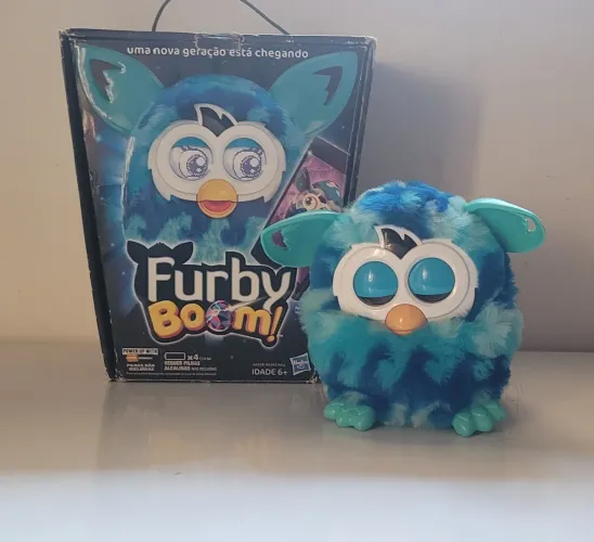 Furby boom azul completo