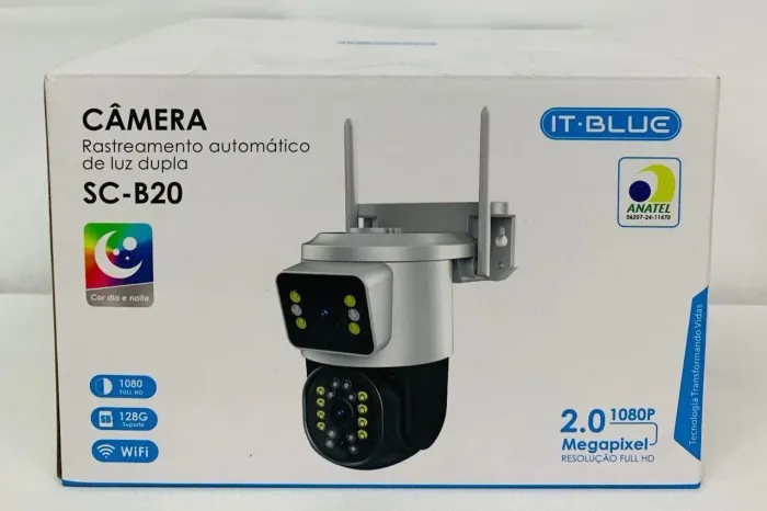 Câmera de segurança dupla 1080p IT-BLUE