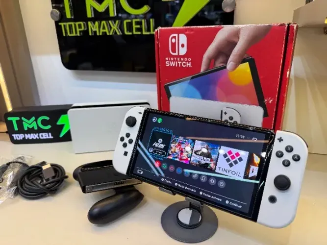 Nintendo Switch OLED Desbloqueado, Seminovo