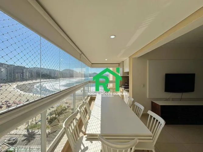 Apartamento frente mar com 3 quartos (1 suíte), 2 vagas e lazer à venda em Jardim Astúrias
