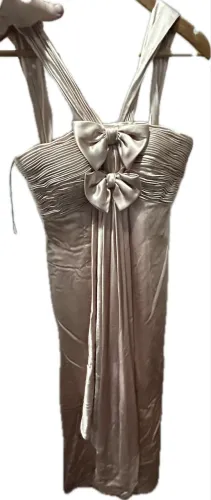 Vestido Longo em Seda Daslu 42