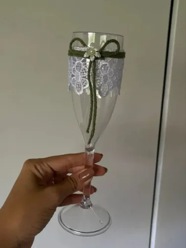 Taças de Champagne Decoradas
