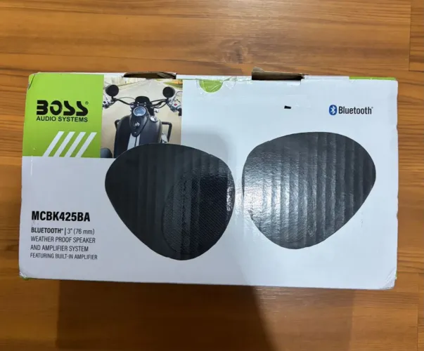 BOSS Audio Systems Alto-falantes de motocicleta MCBK425BA de 7,6 cm