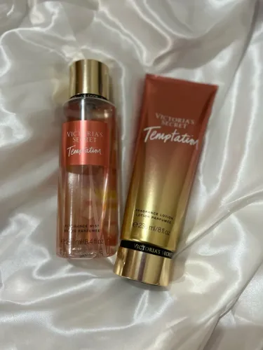 Kit Victoria?s Secret Temptation Body Splash e Creme Hidratante 