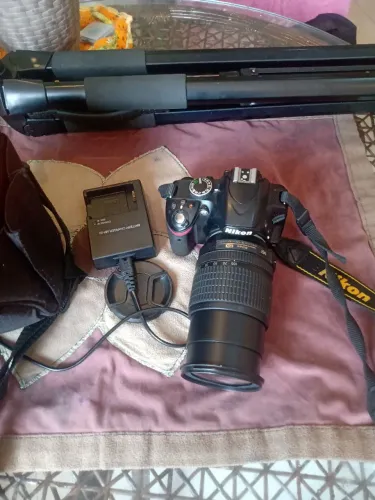 CAMERA NIKON D3200 DSLR.+LENTES+CARREGADOR+TRIPLER+BOLSAS ORIGINAIS.