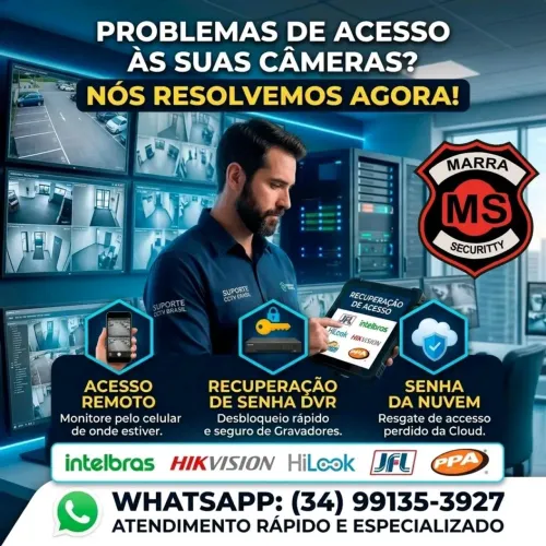 Acesso remoto e recuperação senha dvr e nuvem