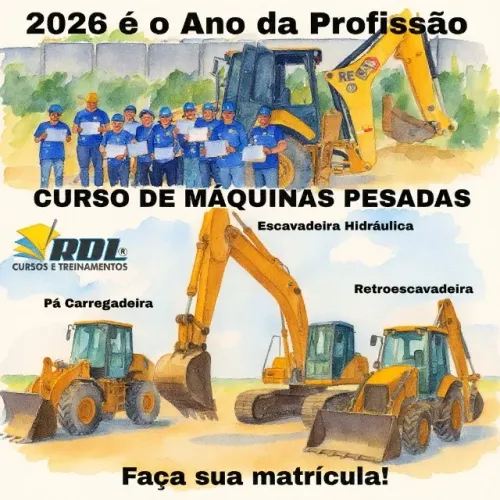 Maquinas Pesadas curso para Operador em Manaus