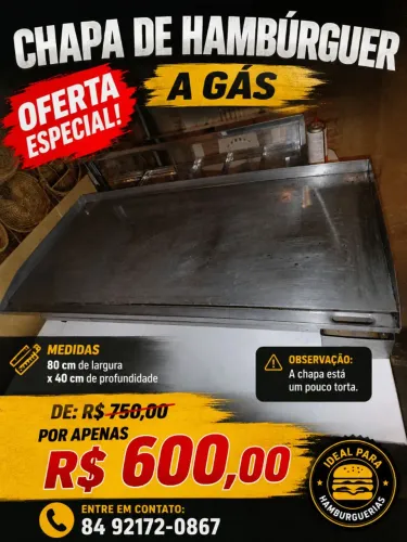 Chapa de hambúrguer