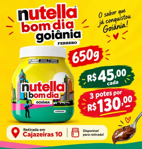 NUTELLA BOM DIA GOIÂNIA - FERRERO | 650g