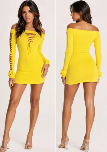 Mini Vestido Feminino Ombro a Ombro NUNCA USADO