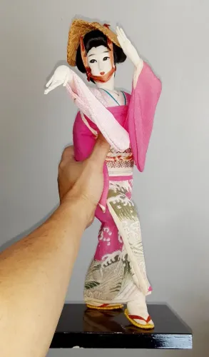 Boneca Japonesa Tradicional (Geisha) - Antiga e Importada do Japão