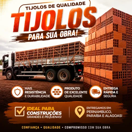 TIJOLOS PARA SUA OBRA | PREÇOS ESPECIAIS + ENTREGA