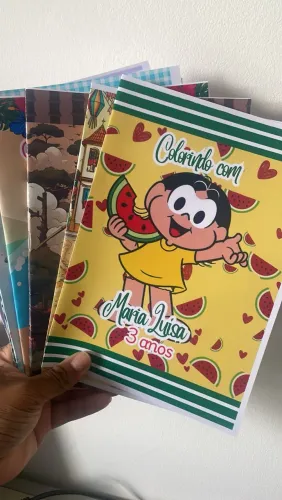 Kit livrinhos colorir aniversário infantil personalizado lembrança para criança festa