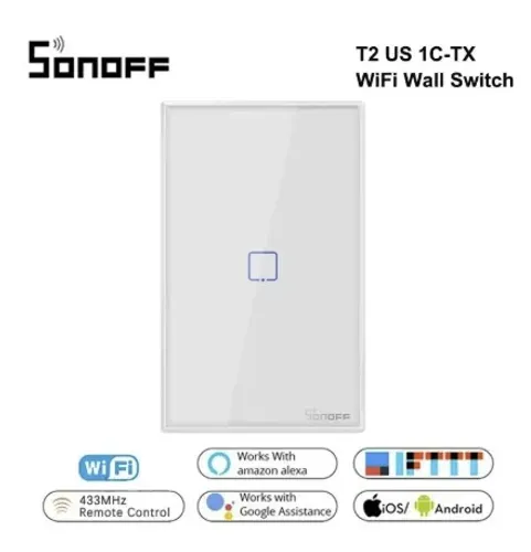Sonoff Interruptor wifi Inteligente 1 Botão touch