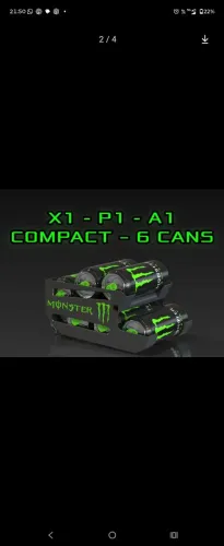 Suporte personalizado da Monster para 6 latas