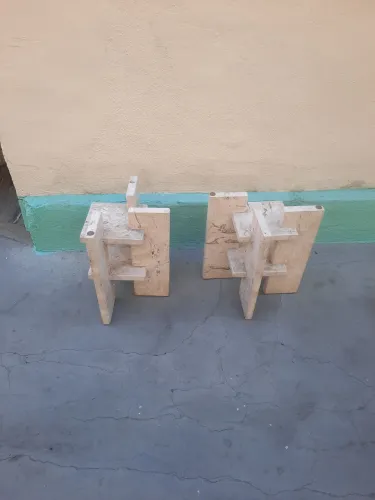 SUPORTE MÁRMORE 30 CM PROTO PARA TAMPO DE PEDRA OU VIDRO REDONDO RETANGULAR FINO ACABAME