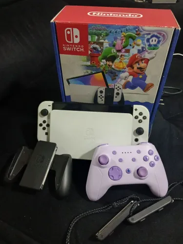 ? NINTENDO SWITCH OLED DESBLOQUEADO 1TB À VENDA! ?<br>? DESBLOQUEADO